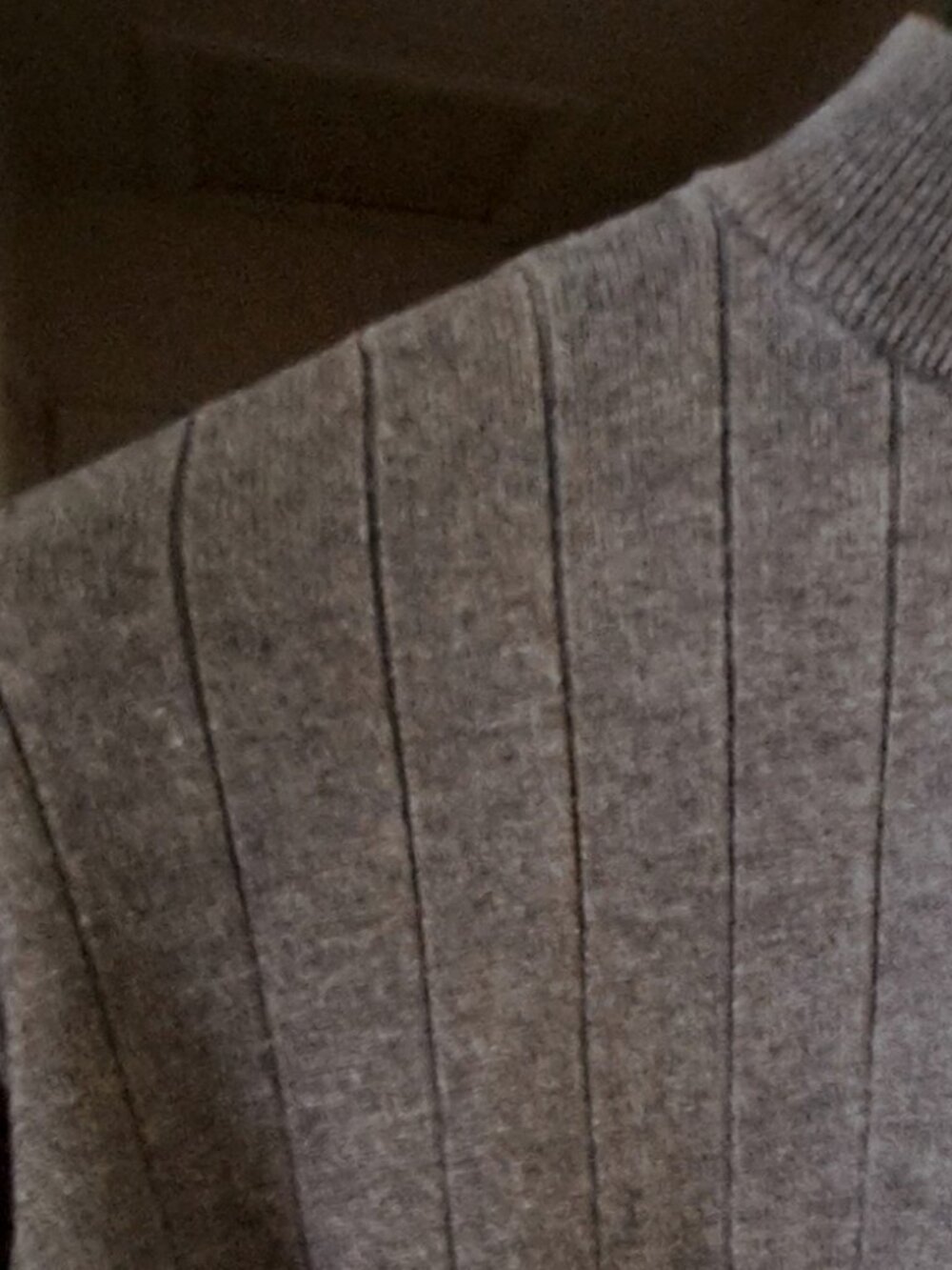 Grey Cotton Rayon Sweater Haggar Size L